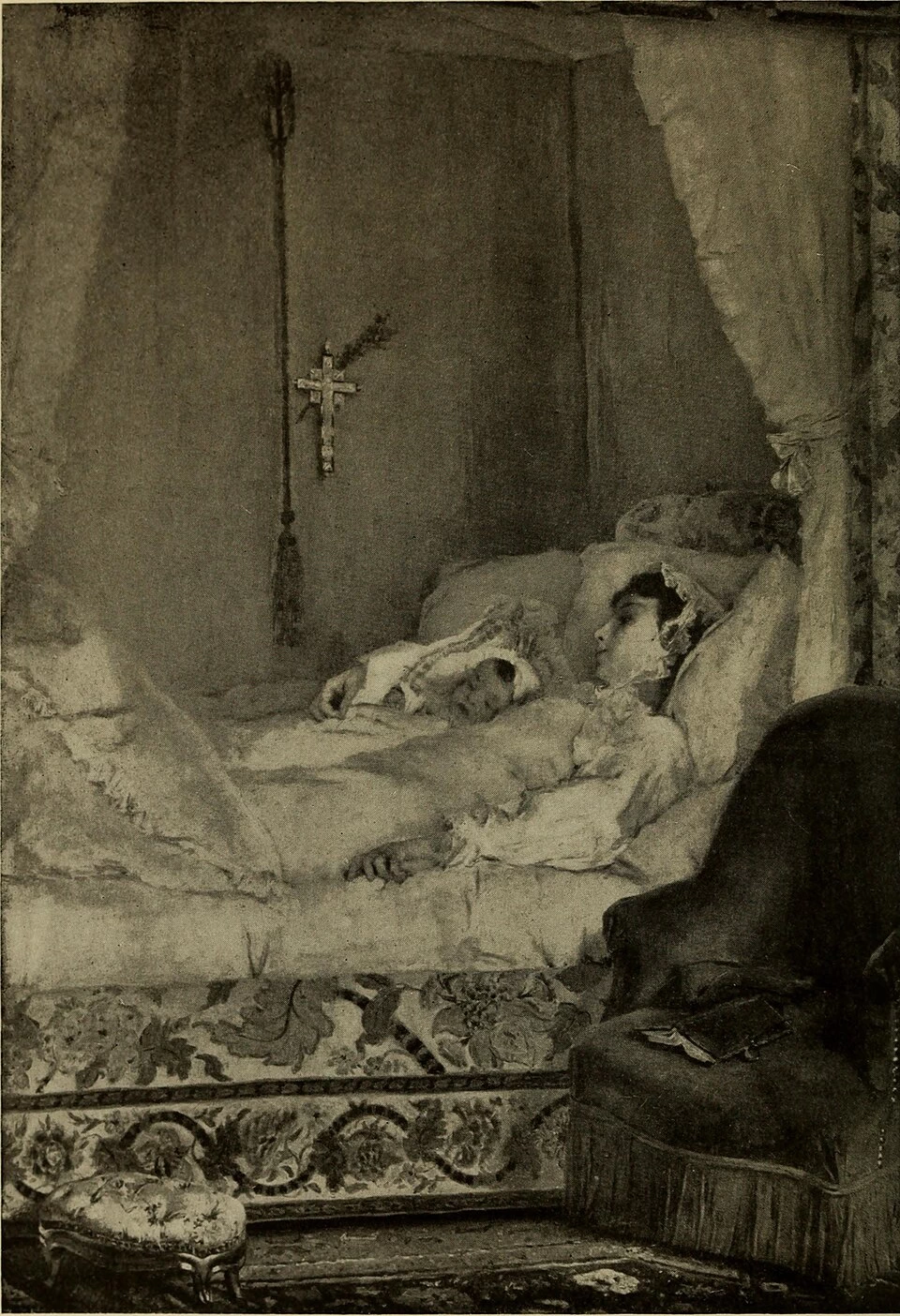 Alfred Émile Stevens - 185, Una madre, 1870, Worcester Art Museum